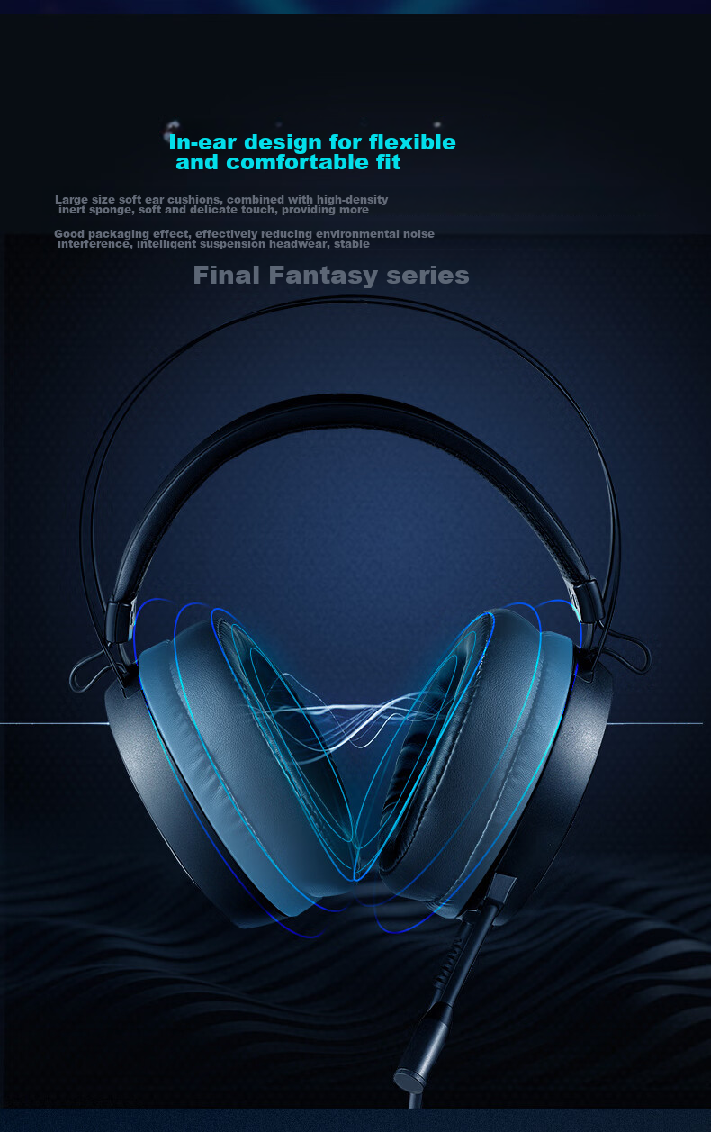 Rapoo VH800Pro Wireless Quad-Mode Gaming Headset Over-Ear Delta Operation FPS Valorant Esports Chicken Dinner Sound Positioning Multi-Device Compatible White Blue 4