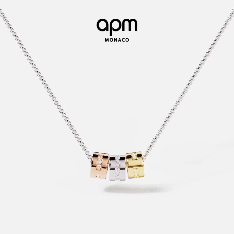 APM Monaco LOVE Morse Code Adjustable Necklace Jewelry Gift for Girlfriend Boyfriend Birthday