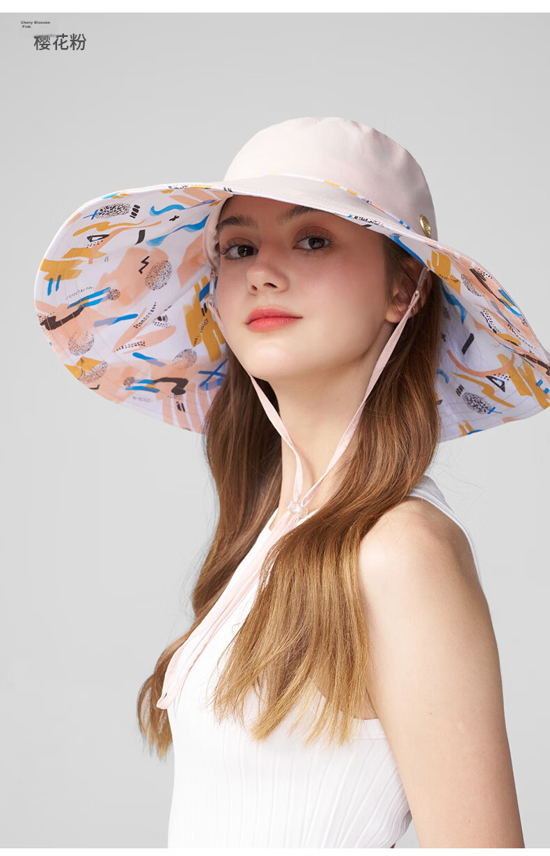 Kenmont Women's Hat 2026 New Oversized Brim Sun Protection Black Coated Outdoor Beach Sun Hat 6321 10