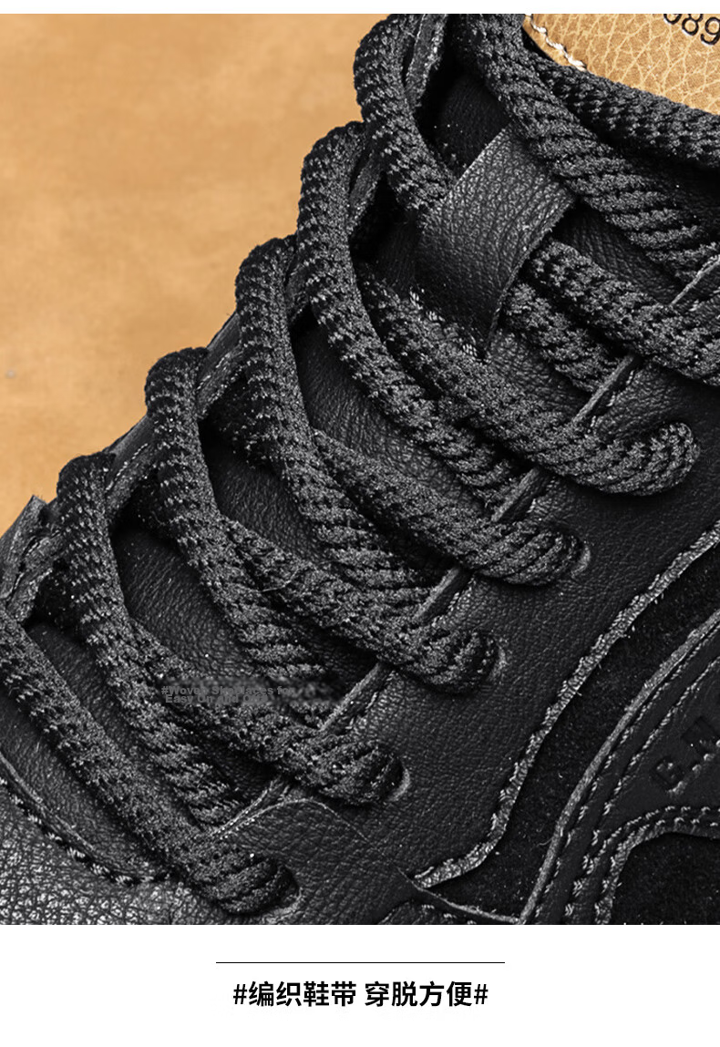 Bull Family Martin Boots Men Autumn Winter New High-Top Sports Casual Shoes Trendy Fashion Thick-Soled Height-Increasing Men's Work Boots 10