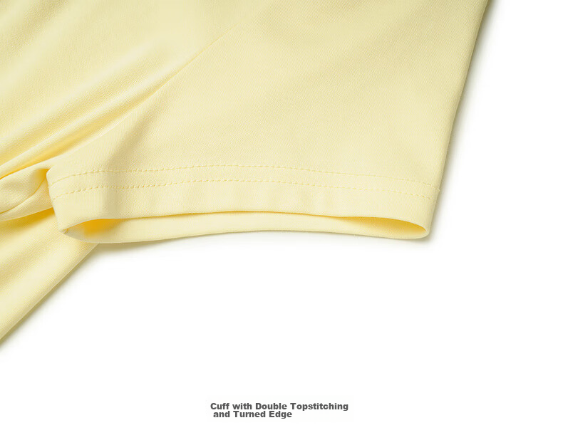 Olrain European Style Summer New French Drawstring Waist Slim Fit Short Sleeve T-Shirt Women Solid Color Versatile Top Yellow L 24