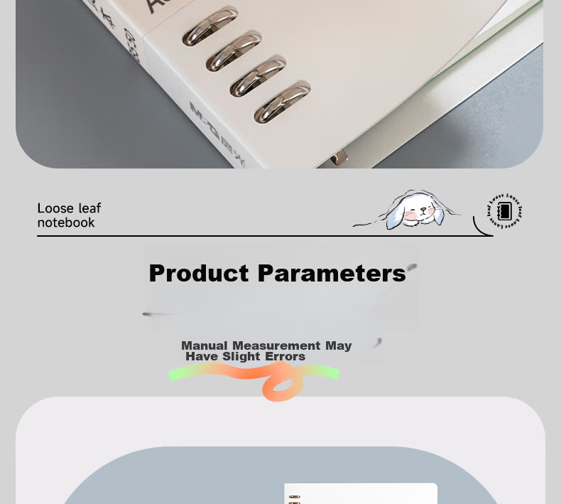 M&G Stationery A5/50-Sheet Loose-Leaf Notebook Removable 8-Hole Meeboki Series Dreamy Random Edition HA5600BB Exam Essential 11