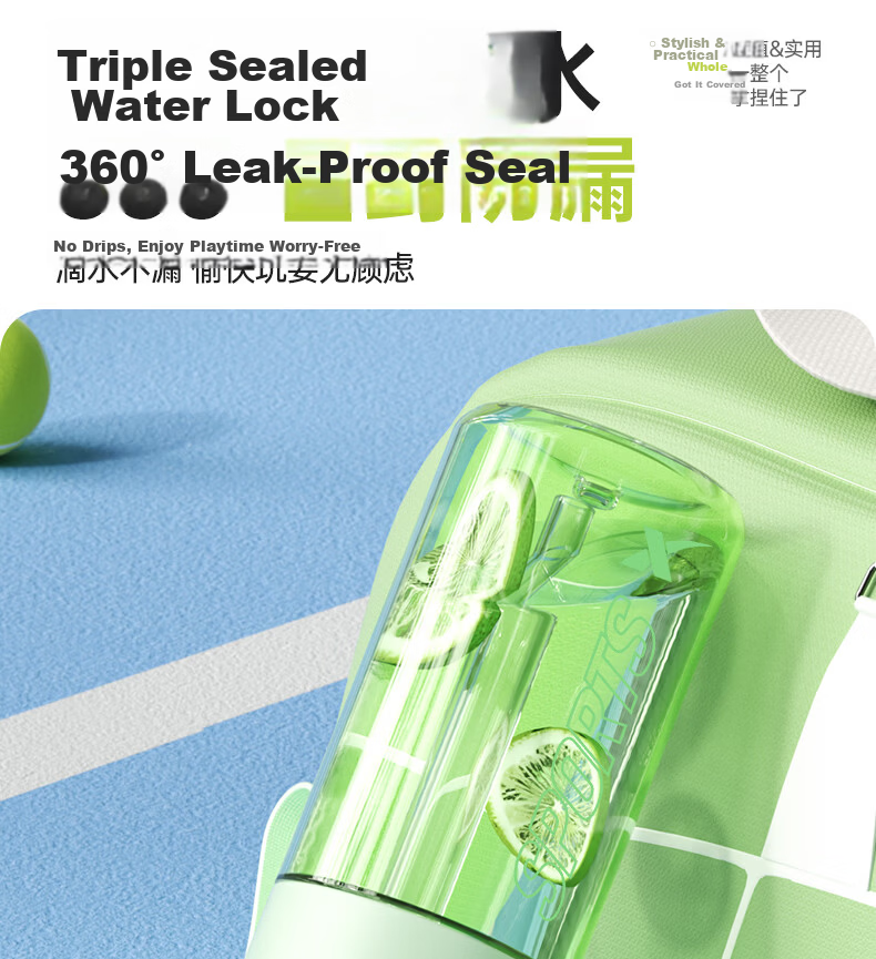 XTEP Sports Water Bottle Kids Kindergarten Plastic Primary School Dual-Use New Straw Cup Summer 3