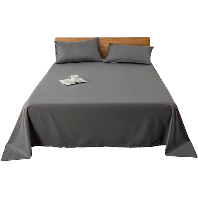 MUJI A-Class Pure Cotton Bed Sheet Single Student Dormitory Single Full Cotton Quilt Cover 0.9/1.2x2m Bed 160x230cm