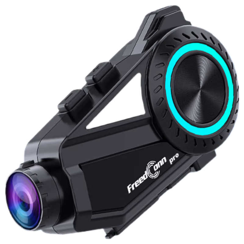 FreedConn Roadwing R3 PRO Motorcycle Helmet Bluetooth Headset with Dash Cam, Includes 256GB Gift
