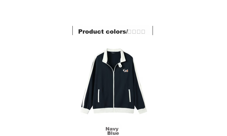 TonLion 2026 Spring New Couple Colorblock Short Jacket Minimalist Design Commuter Loose Fit 3