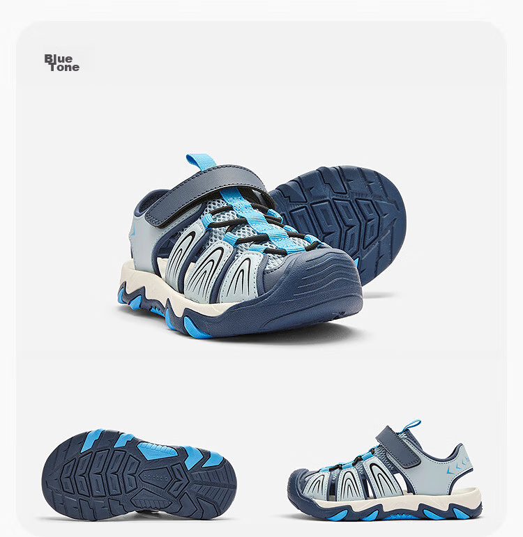 Balabala Kids Sandals Boys Sports Shoes 2026 Summer New Breathable Non-slip Closed-toe Mesh Water Shoes for Boys 17