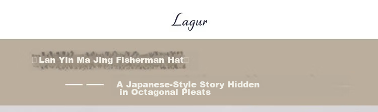 Lagur Lightweight Paper-Feel Japanese Hemp Edge Fisherman Hat Breathable Thin Sunshade Foldable Midnight Blue 1