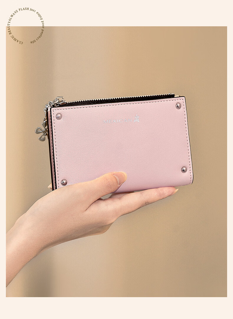 MEXICAN Women's Wallet 2026 New Short Coin Purse Card Holder Money Clip Birthday Qixi Valentine's Day Gift for Girlfriend 13