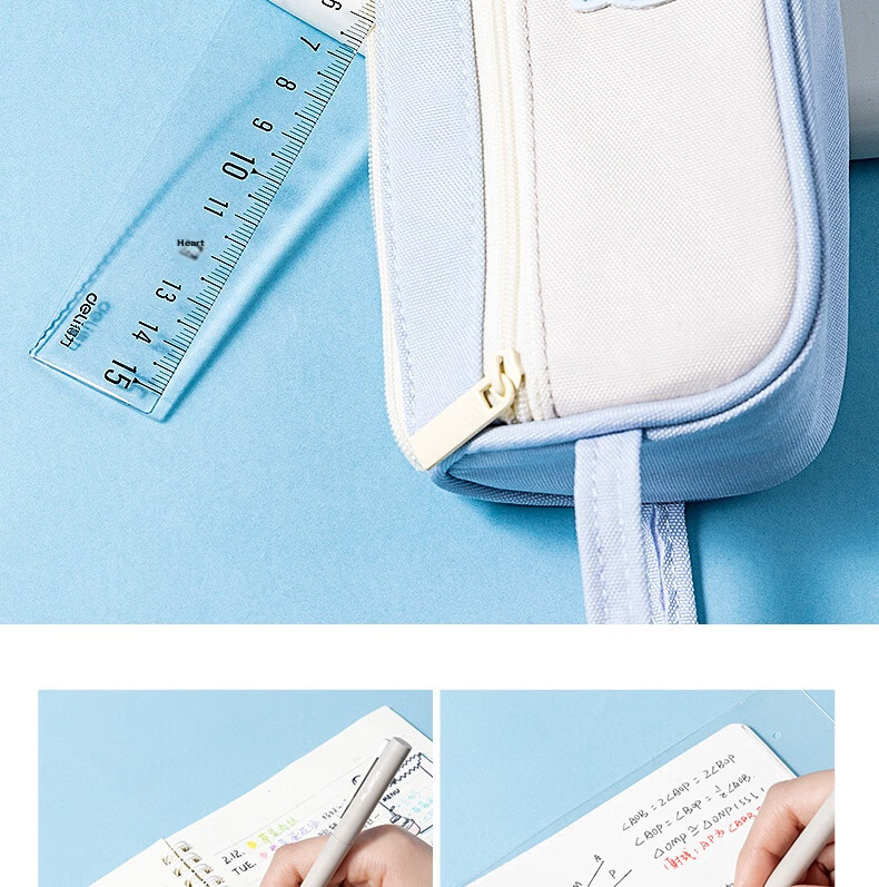 Deli (Deli) 30cm Multi-Color Triangular Ruler with Scale, 6 Scales, Multifunctional Drawing Ruler, College Entrance Exam Blessing Gift 8