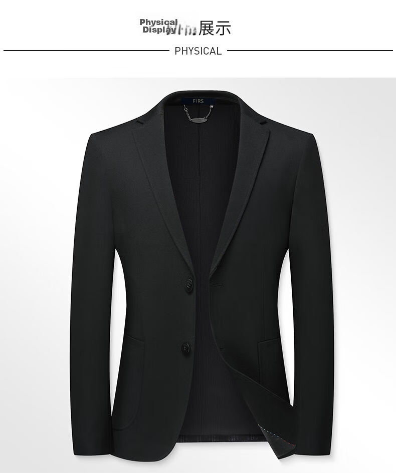 Shanshan Men's Knitted Blazer Spring Autumn New Business Casual Suit Jacket for Young and Middle-aged Interview Workwear 11