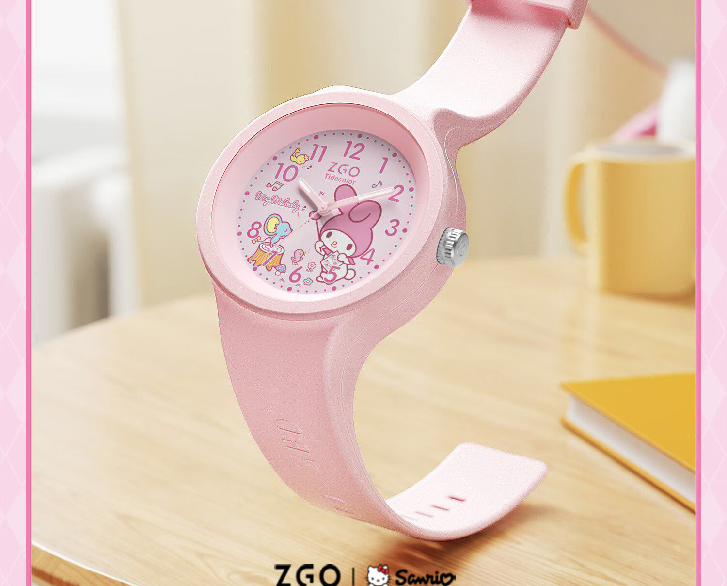 ZGO X Sanrio Children's Watch for Girls Aged 6-12, Student Electronic Watch for Time-Telling, Birthday Gift, 877 Cinnamoroll 9