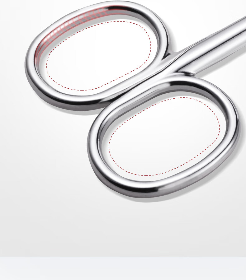 THREE SEVEN Eyebrow Scissors, Stainless Steel Beauty Small Scissors, Eyebrow Scissors, Eyebrow Trimming Tool, Eyebrow Razor, Single Piece, 766 Silver 10