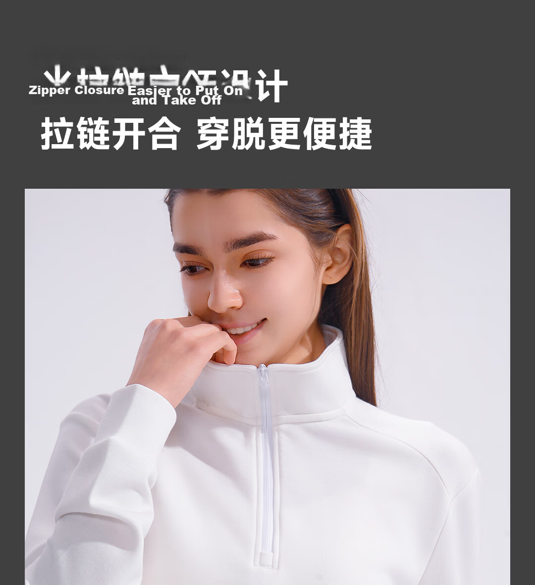 SUPIELD Cloud Cotton Moisture-Wicking Half-Zip Long Sleeve Sweatshirt Spring Unisex Sports Base T-Shirt Ink Black XL 19