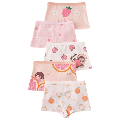 Modal Children's Ice Silk Underwear Girls Summer Thin Breathable 6-12 Years Old Mid to Large Kids Developmental Girls Boxer Shorts