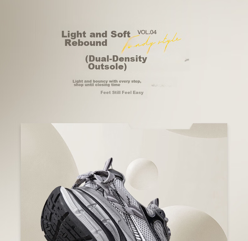 CAMEL Silver Moon 3rd Generation Dad Shoes Outdoor Height Increasing Casual Shoes L26S283125W Pearl White (Breathable Mesh) Size 38 12