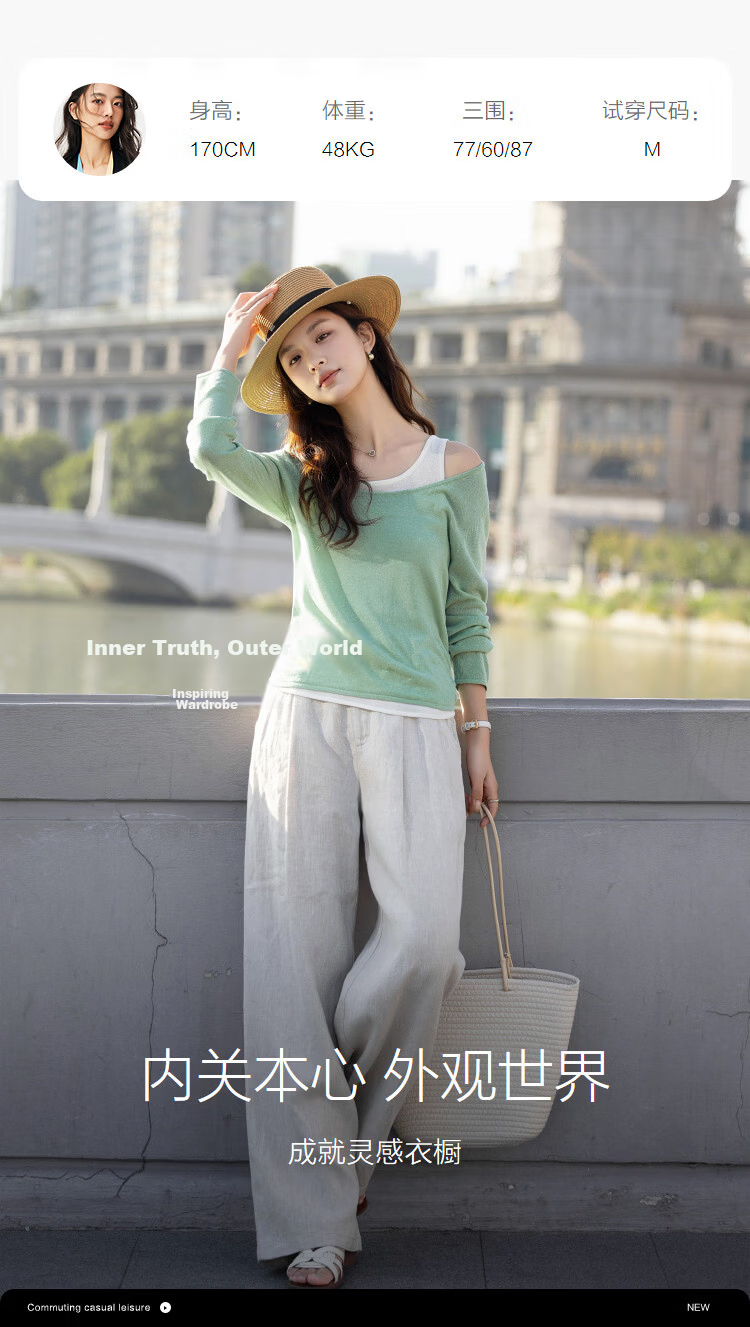 Demana Linen Lyocell Blend Sweater Spring Faux Two-Piece Striped Colorblock Knit Vest for Women 10