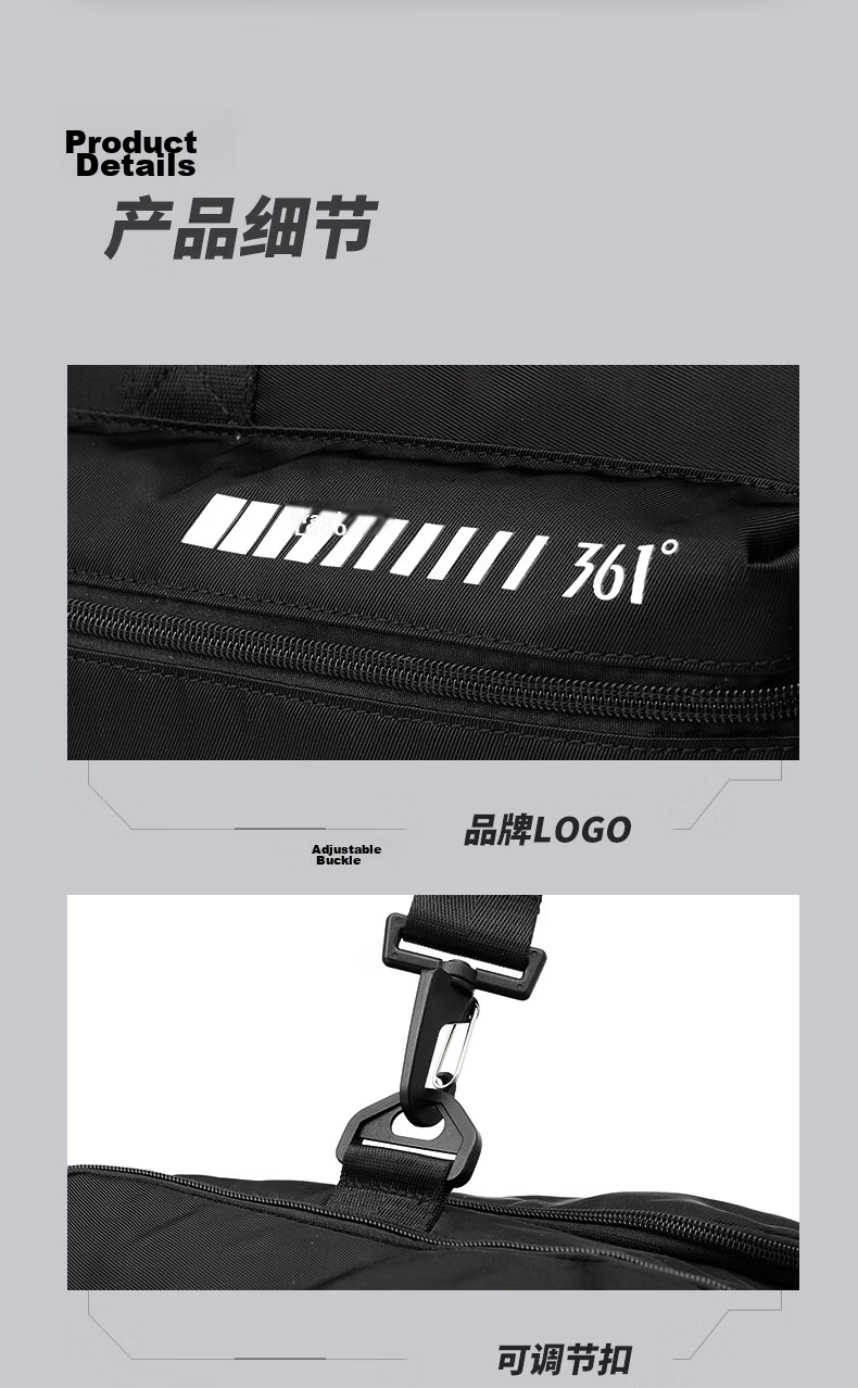361° Men's Travel Bag Large Capacity Backpack Handheld Crossbody Bag Wet and Dry Separation Gym Bag Multifunctional Luggage Bag 18