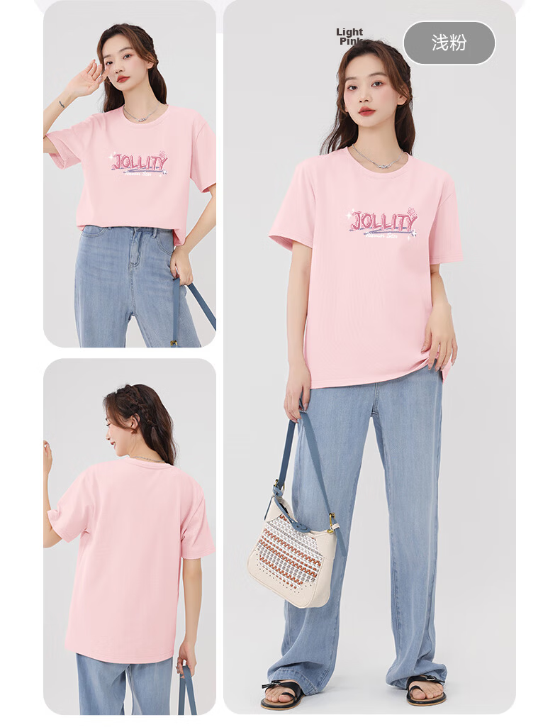 Warrior Women's 2026 Summer Pure Cotton Loose Short Sleeve T-Shirt Dopamine Casual Comfortable Fashion Breathable Versatile Top 10