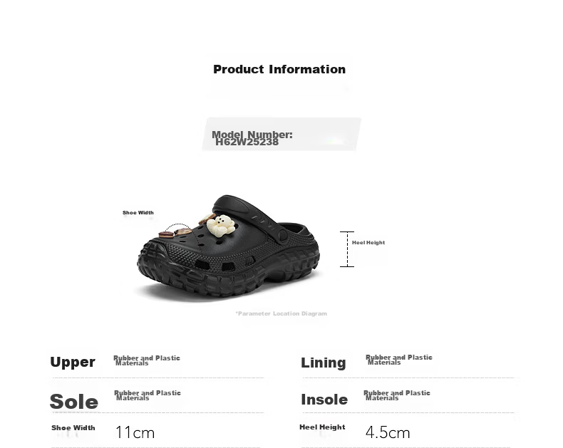 Hotwind Women's Summer New Fashion Height-Increasing Thick-Soled Clogs Casual Cute Beach Outdoor Slippers 10