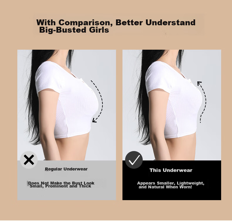 Xiangmi Steel Buckle Lift Bra Large Bust Slim Full Cup Push-Up Anti-Sagging Side Support Seamless Plus Size Bra 8
