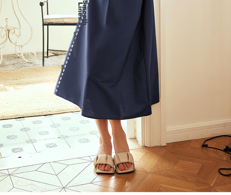 Olrain Sleeveless Halter Neck Dress Women Spring Summer Loose Vacation Spaghetti Strap Maxi Dress Purple L 9
