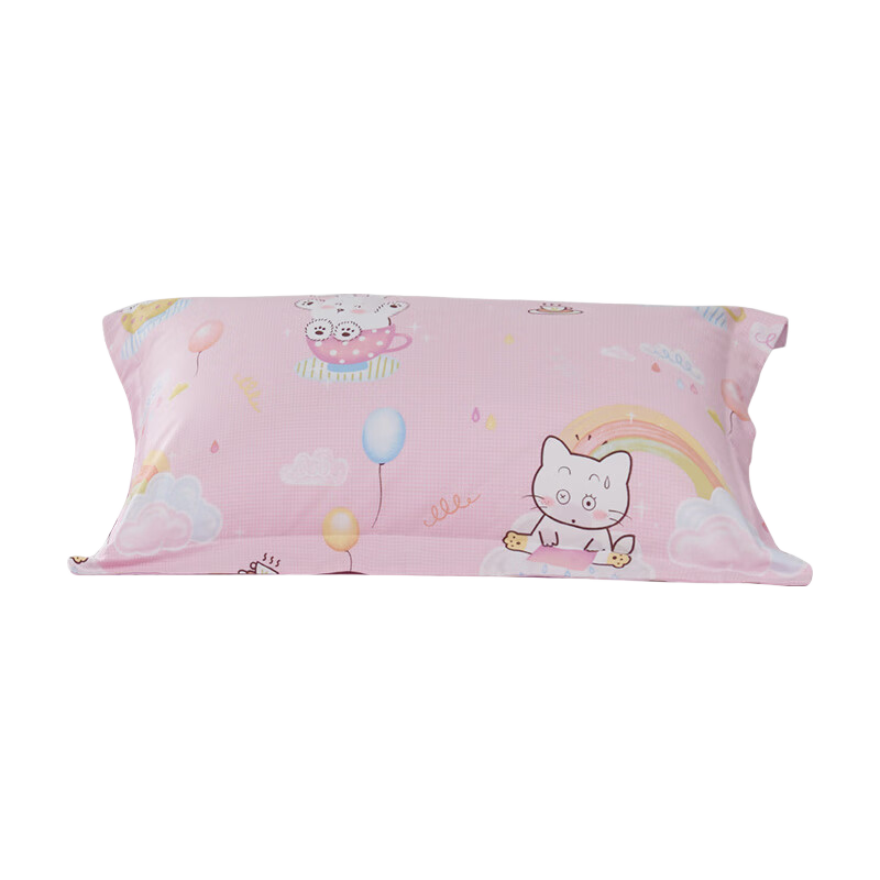 Fuannaertong Class A 60-Count Long-Staple Cotton Pillowcase, Student Dormitory Pure Cotton Pillowcase, 74*48cm, One Pair