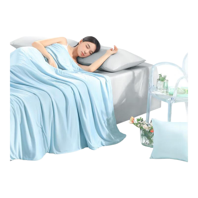 FUANNA Baby And Maternity Class A Cool-Feeling Quilt, Machine Washable Summer Quilt, Skin-Friendly Summer Single Air Conditioning Blanket without Duvet Cover, 150×200cm