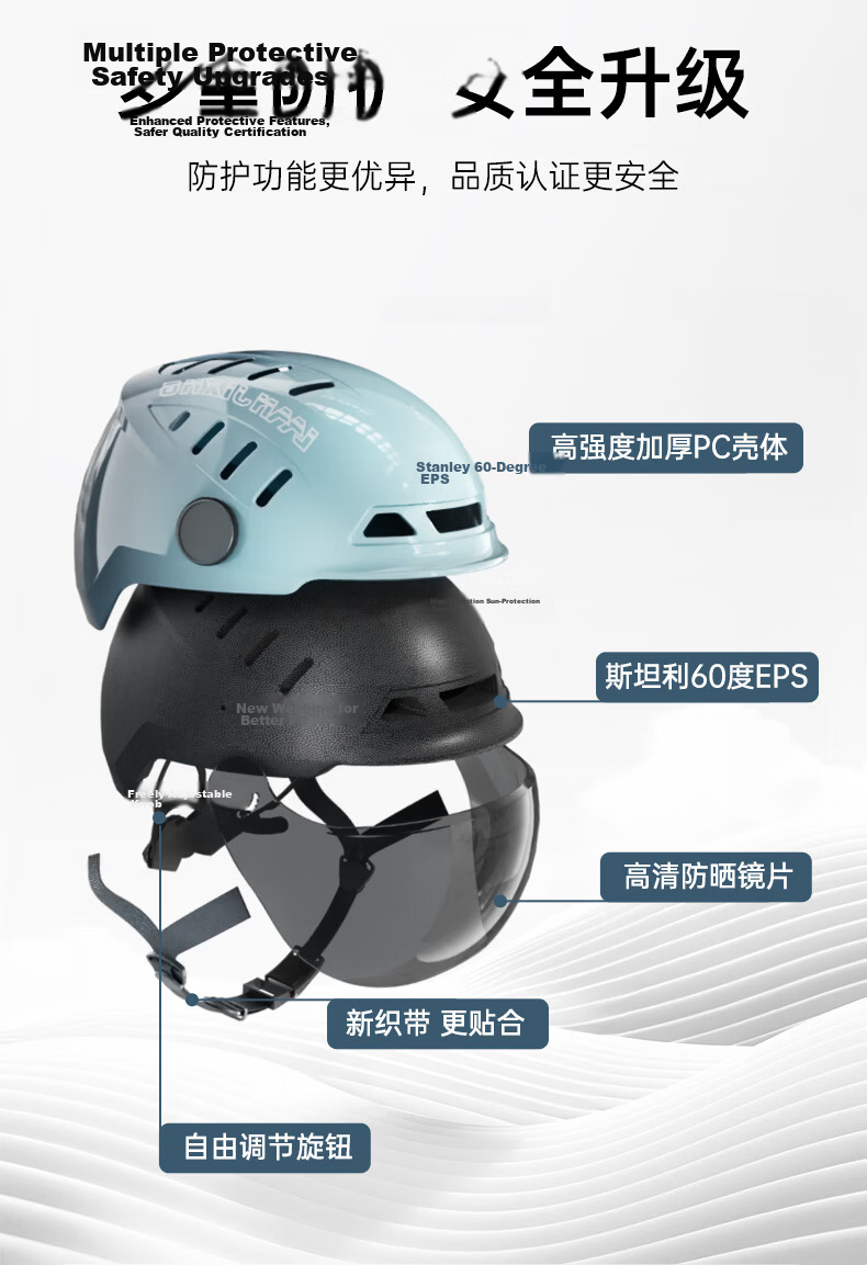 Blue Polaris Electric Bike Helmet Motorcycle Helmet Summer Riding Lightweight Half Helmet Large Air Duct Zero-Pressure Breathable Unisex Four-Season Commuter Helmet Breathable - Xiuyun Color 7