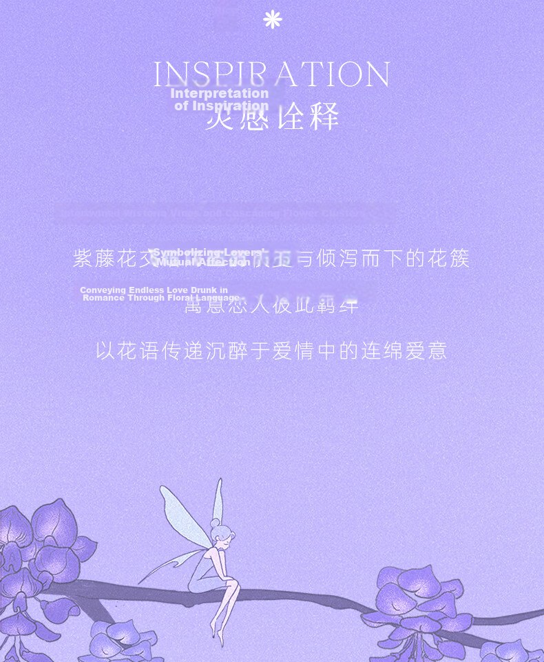 FanciFanci Wisteria Flower Women's Watch Anniversary Fairy Purple Birthday 520 Gift for Girlfriend 3