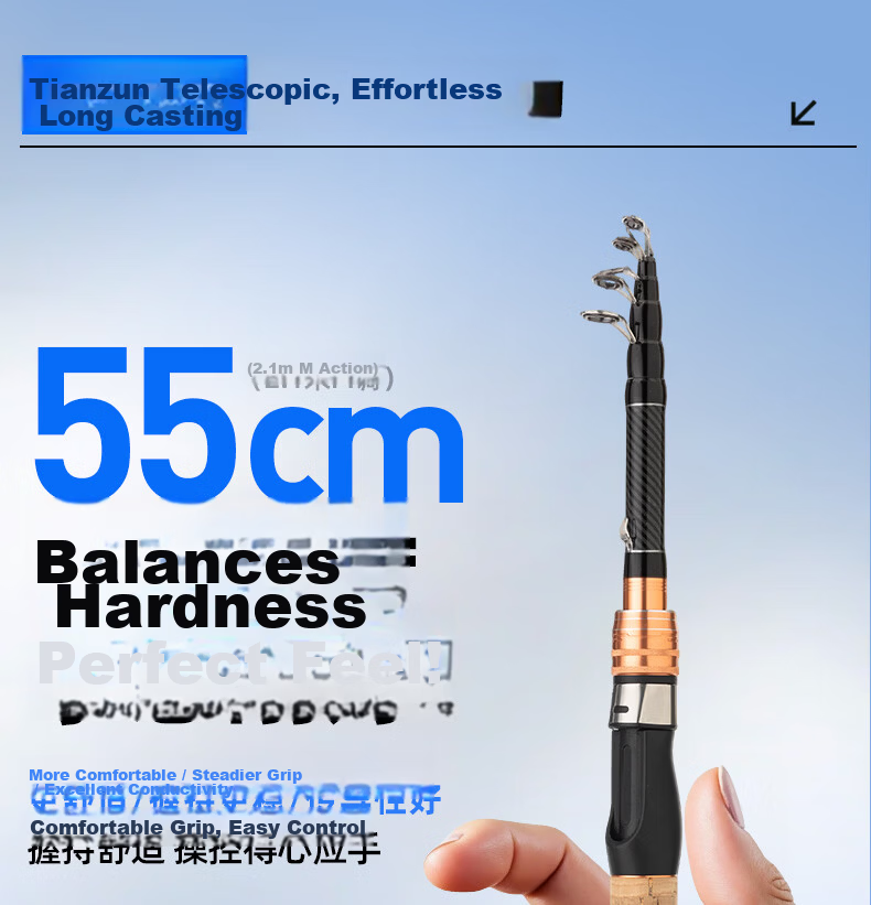 GW 1.8m UL Tiaozun Telescopic Lure Rod Right-Handed Baitcasting Reel Lure Fishing Rod Set Micro Lure Rod 8
