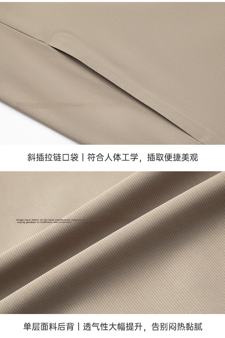ROMON 【UPF50+】Men's Sun Protection Jacket Spring Summer New High Elastic Breathable Comfortable Business Casual Polo Collar Coat 24