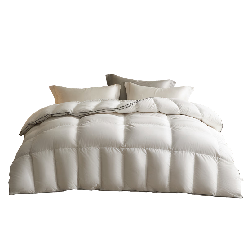 LUOLAI Home Textiles 95% Down Winter Comforter, 100% Goose Down Duvet, Anti-Mite Warm Winter Quilt, 200*230cm, Approximately 1.8 Ji