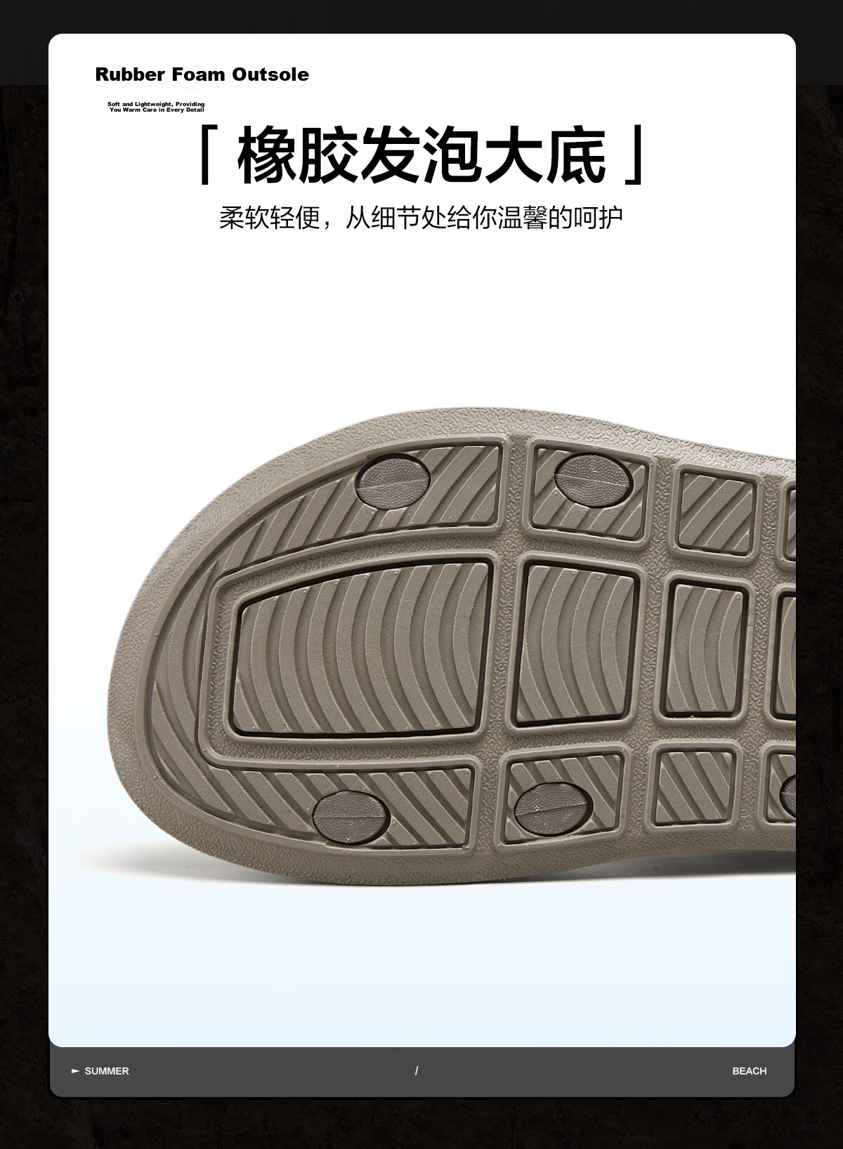 Eierkang Men's Outdoor Casual Dual-Purpose Beach Sandals Lightweight Water-Resistant Sandals 96678W Gray Size 40 10