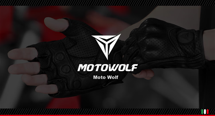 MOTOWOLF Motorcycle Half-Finger Gloves Summer Breathable Anti-Fall Genuine Leather Retro Rider Gear 2