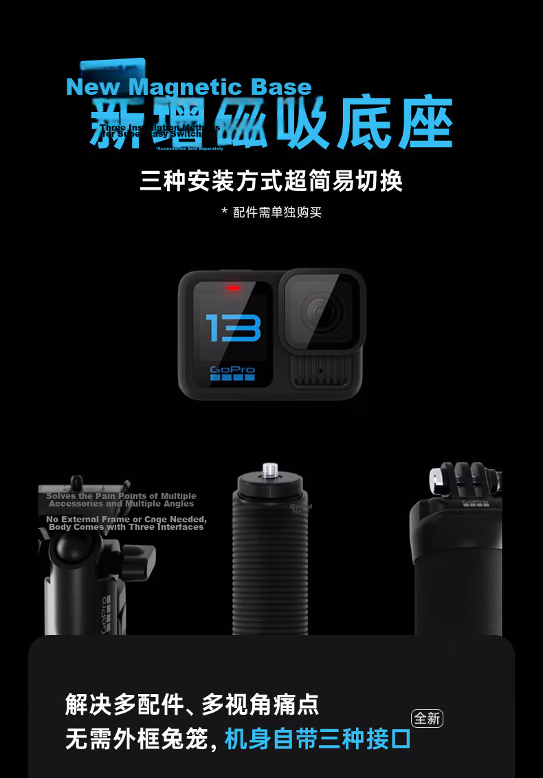 CARDO Helmet Bluetooth Headset EDGE + GOPRO HERO 13 Action Camera 22