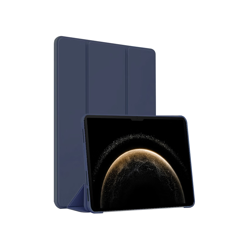 ALittleFlower Huawei MatePad SE 2024 11-inch Full Coverage Slim Leather Case Dark Blue
