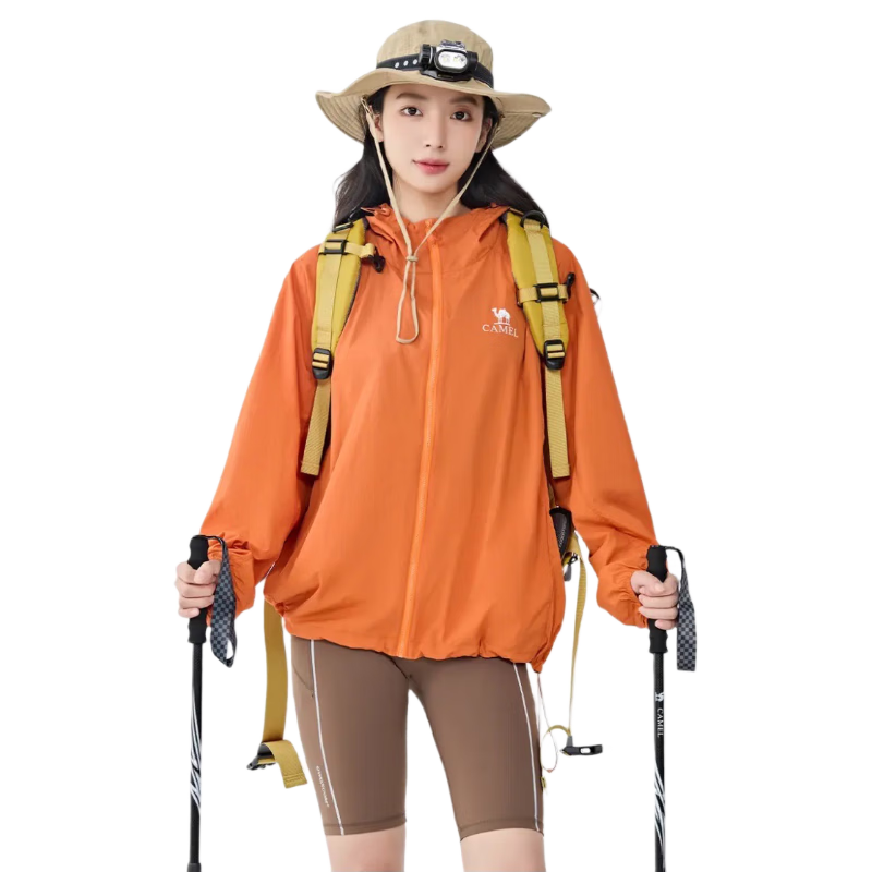 Camel Women's Mu Guang Sun Protection Jacket Unisex Lightweight Summer New Loose Breathable Cooling UV Protection Shirt