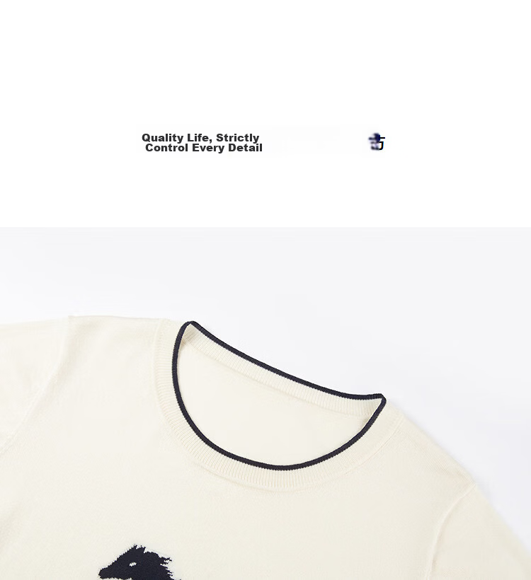 Demana Eco-friendly Lyocell Summer Pony Jacquard Color-block Slim Fit Short Sleeve Knit Top for Women 12