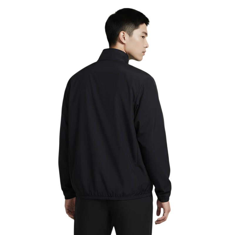 NIKE Men's Woven Jacket, Trendy And Fashionable, Comfortable And Versatile HV0395-010 Black And White 2XL
