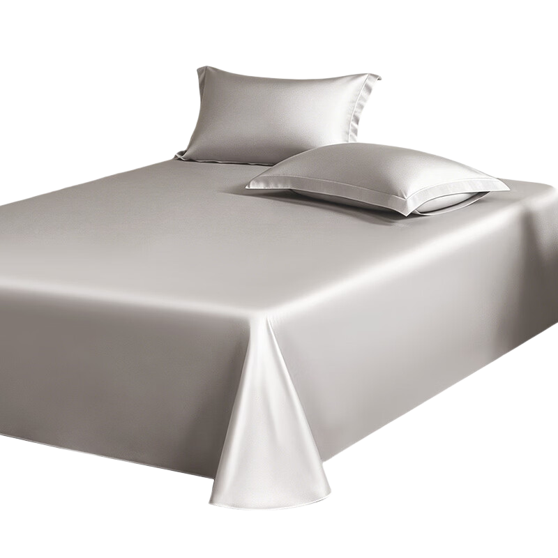 FUANNA Pure Cotton Summer Bed Sheet 120s Double Yarn Long-Staple Cotton Sateen Bedspread Dorm Single 1.2m x 2m Bed