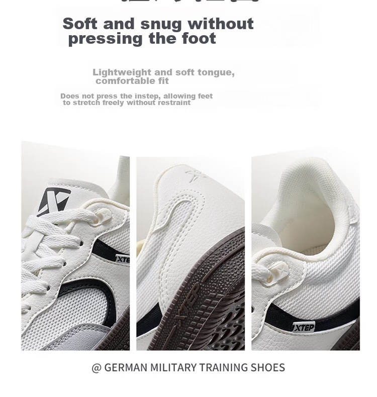 Xtep Men's Sports Sneakers Spring Summer Breathable Mesh Lightweight Soft Flexible Training Shoes 14