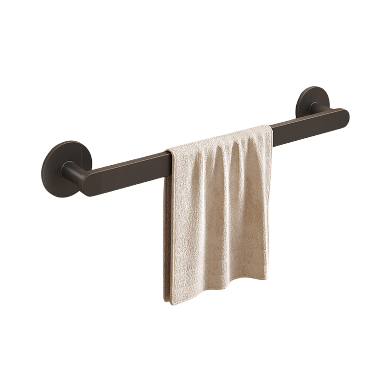 Ecoco Towel Rack, No Drilling Required, Space Aluminum Bathroom Storage Shelf, Bath Towel Hanger Rod, Toilet Drying Rack, Light Luxury