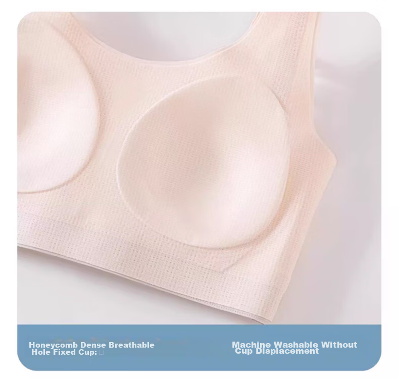 GUJIN Girls' Bra Summer Stage 2 Development Period High School Student Sports Seamless XL 25
