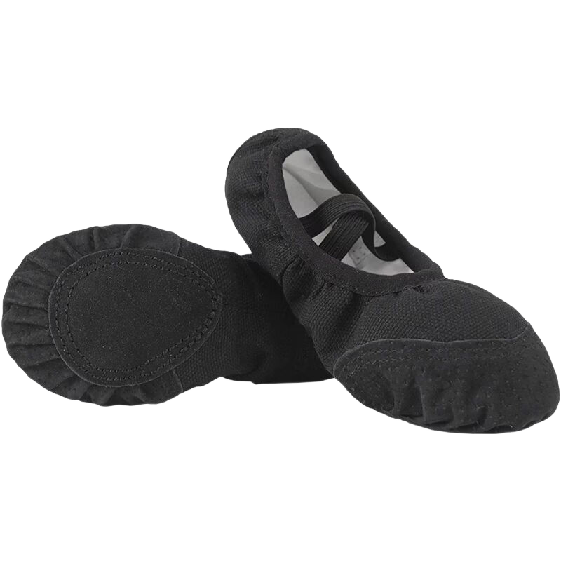 Aiwu Ge Children's Dance Shoes Soft Sole Ballet Practice Shoes Boys and Girls Dance Shoes Grading Special Dance Shoes Black Size 38