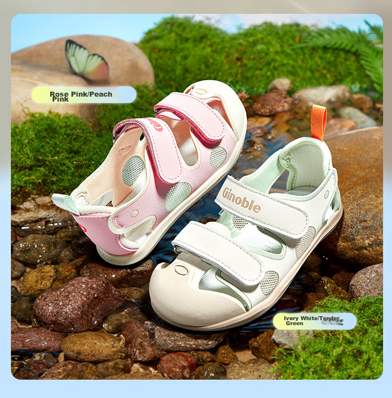 Ginoble Children's Walking Shoes 2026 Summer Breathable Sandals for Boys and Girls Ages 1-5 GW1876 4