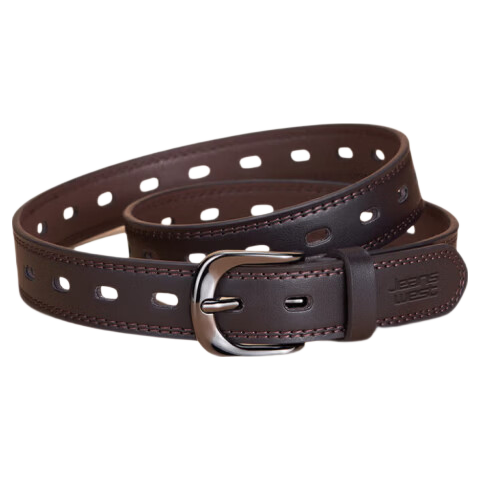 JEANSWEST Unisex Slim Leather Belt Fashionable Versatile Decorative Simple Korean Style Jeans Belt