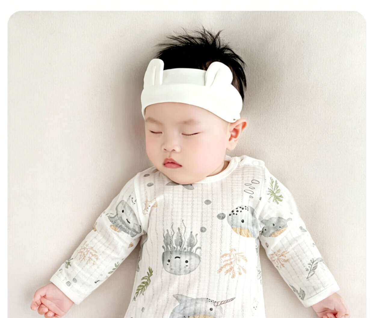 9i9 Baby Anti-Kick Quilt Breathable Cotton Sleepwear Autumn Pure Cotton Newborn Pajamas Cute Rabbit 0-1 Year Old 20