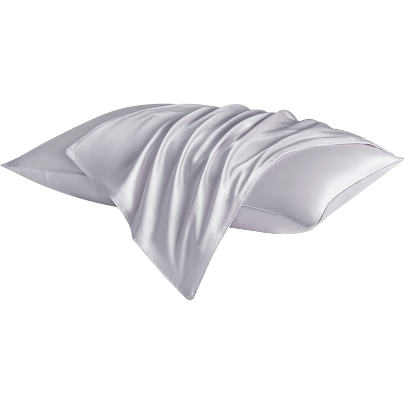 Ciyun Plain Silk Pillowcase, 19 Mm Thick, 100% Mulberry Silk, Single-Sided Pillow Cover, Single Pack, Starry Sky Silver, 74*48cm