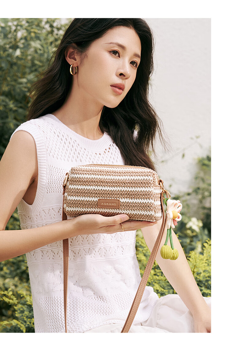Aokang Women's New Rainbow Fashion Mobile Phone Bag Luxury Crossbody Shoulder Bag Birthday Gift Practical for Girlfriend 18